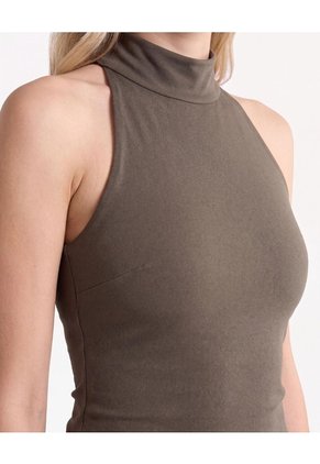 Blusa Cuello Alto   Para Mujer Verde Seven Seven