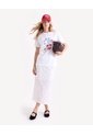 Camiseta Screen Ajuste Relajado  Para Mujer Blanco Seven Seven de Seven Seven
