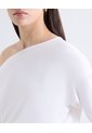 Blusa Escote Ojal Ajustable  Para Mujer Crudo Seven Seven de Seven Seven