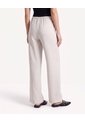 Pantalón Fluido Con Lazos Laterales  Para Mujer Beige Seven Seven de Seven Seven