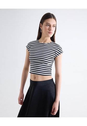 Camiseta Ajustada  Para Mujer Negro Seven Seven Seven Seven