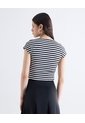 Camiseta Ajustada  Para Mujer Negro Seven Seven de Seven Seven