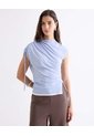 Camiseta Recogido Con Contraste  Para Mujer Azul Seven Seven de Seven Seven