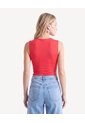 Camiseta Tejida Escote Redondo  Para Mujer Rojo Seven Seven de Seven Seven