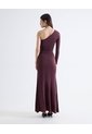 Vestido Largo Con Recogido  Para Mujer Café Seven Seven de Seven Seven