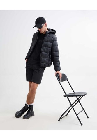 Bermuda Tipo Chino Con Bolsillos  Para Hombre Negro Seven Seven Seven Seven