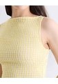 Blusa Encauchada Peplum  Para Mujer Crema Seven Seven de Seven Seven