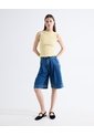Blusa Encauchada Peplum  Para Mujer Crema Seven Seven de Seven Seven