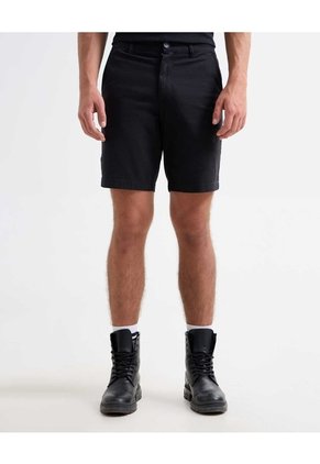 Bermuda Tipo Chino Con Bolsillos  Para Hombre Negro Seven Seven