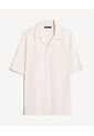 Camisa Resort Texturizada  Para Hombre Marfil Seven Seven de Seven Seven
