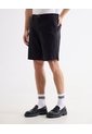 Bermuda Tipo Chino Con Bolsillos  Para Hombre Negro Seven Seven de Seven Seven