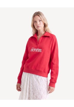 Buso Cuello Polo Con Screen Para Mujer Rojo Seven Seven