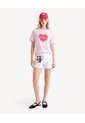 Camiseta Estampada Silueta Amplia  Para Mujer Lila Seven Seven de Seven Seven