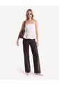 Blusa Strapless Recogida  Para Mujer Beige Seven Seven de Seven Seven