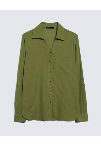 Blusa Para Mujer Manga Larga Color Verde  Marca Seven Seven #28123937 Seven Seven