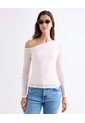 Camiseta Bandeja En Encaje  Para Mujer Rosado Seven Seven de Seven Seven