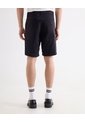Bermuda Tipo Chino Con Bolsillos  Para Hombre Negro Seven Seven de Seven Seven