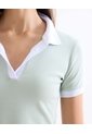 Polo Con Acabados De Contraste  Para Mujer Menta Seven Seven de Seven Seven
