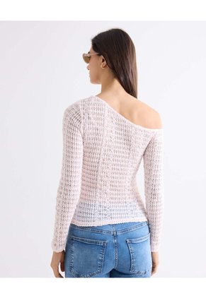 Camiseta Bandeja En Encaje  Para Mujer Rosado Seven Seven