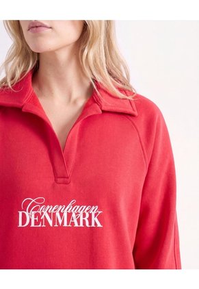 Buso Cuello Polo Con Screen Para Mujer Rojo Seven Seven