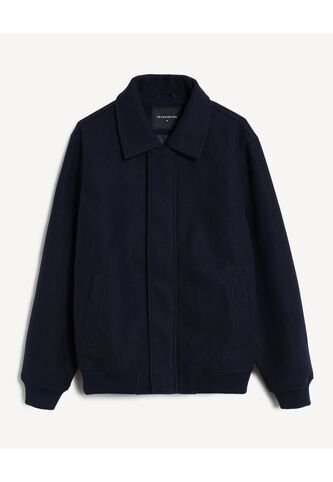 Chaqueta Bomber En Paño  Para Hombre Azul Seven Seven Seven Seven