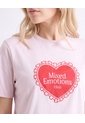 Camiseta Estampada Silueta Amplia  Para Mujer Lila Seven Seven de Seven Seven