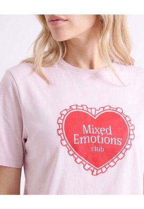 Camiseta Estampada Silueta Amplia Para Mujer Lila Seven Seven