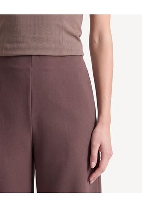 Pantalón Culotte Con Aberturas Para Mujer Café Seven Seven
