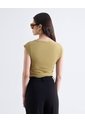 Blusa Recogidos Laterales  Para Mujer Verde Seven Seven de Seven Seven