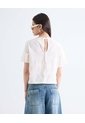 Blusa Nudo En Espalda  Para Mujer Crema Seven Seven de Seven Seven