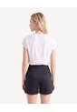 Blusa Con Volantes Y Abotonadura  Para Mujer Crudo Seven Seven de Seven Seven
