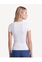 Camiseta Ajustada Con Estampado  Para Mujer Crudo Seven Seven de Seven Seven
