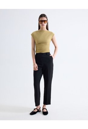 Blusa Recogidos Laterales Para Mujer Verde Seven Seven