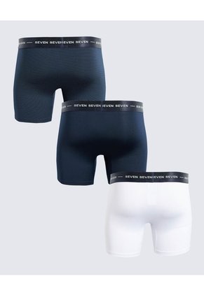 Pack X3 Boxer Medio X3 Para Hombre Azul Seven Seven