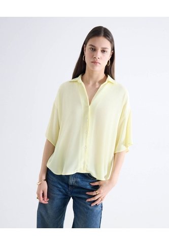Blusa Camisera Texturizada  Para Mujer Amarillo Seven Seven Seven Seven