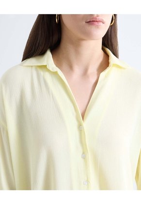 Blusa Camisera Texturizada  Para Mujer Amarillo Seven Seven