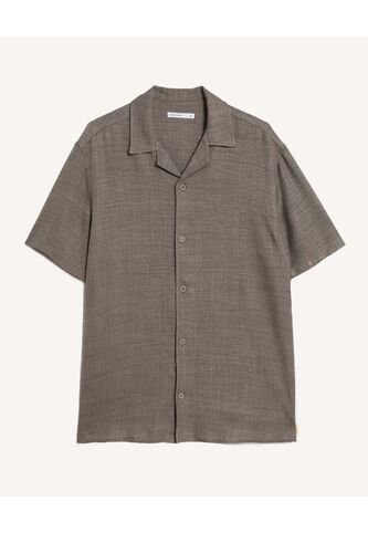 Camisa Resort Rustica  Para Hombre Verde Seven Seven Seven Seven