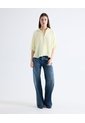 Blusa Camisera Texturizada  Para Mujer Amarillo Seven Seven de Seven Seven