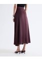 Falda Maxi Satín  Para Mujer Café Seven Seven de Seven Seven