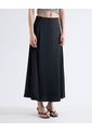 Falda Maxi Satín  Para Mujer Negro Seven Seven de Seven Seven