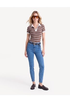 Jean Curvy Azul Claro  Para Mujer Azul Seven Seven