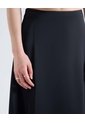 Falda Maxi Satín  Para Mujer Negro Seven Seven de Seven Seven