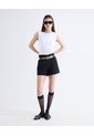 Short Con Cinturón  Para Mujer Negro Seven Seven de Seven Seven