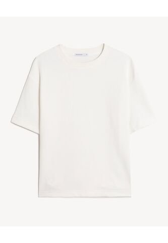 Camiseta Oversize Texturizada  Para Hombre Blanco Seven Seven Seven Seven