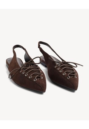 Baletas Acabado Texturizado  Para Mujer Camel Seven Seven