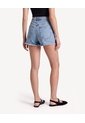 Short Denim Con Desgaste  Para Mujer Azul Seven Seven de Seven Seven