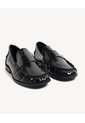 Mocasines Empeine Decorativo  Para Mujer Negro Seven Seven de Seven Seven