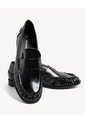 Mocasines Empeine Decorativo  Para Mujer Negro Seven Seven de Seven Seven