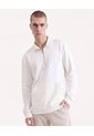 Buso Half Zipper  Para Hombre Crema Seven Seven de Seven Seven