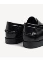 Mocasines Empeine Decorativo  Para Mujer Negro Seven Seven de Seven Seven